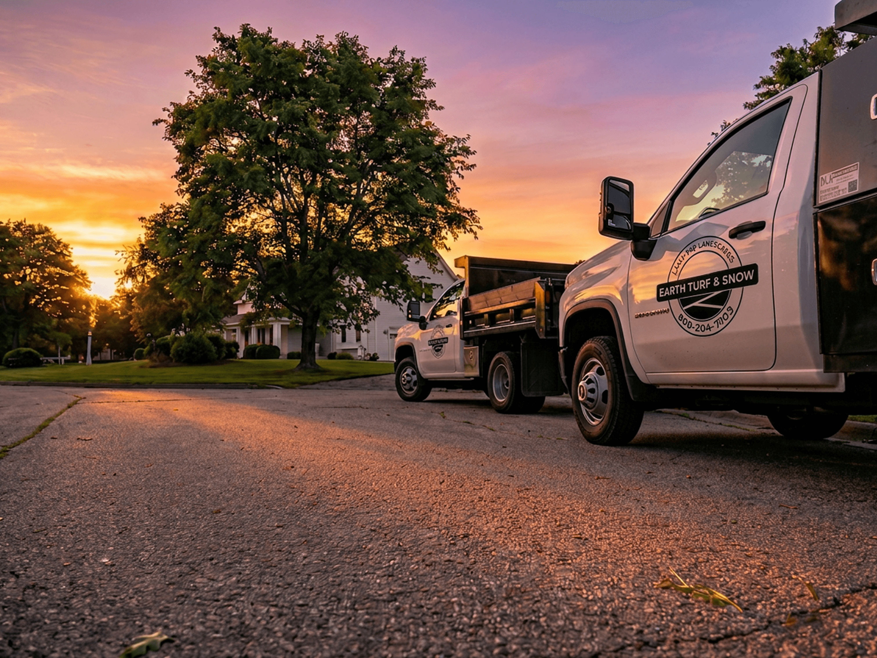 Lush professionally maintained lawn in Mystic, CT